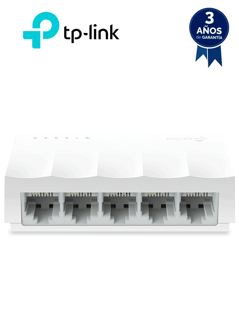 TP-LINK LS1005 - Switch Litewave no administrable de escritorio con 5 puertos fast ethernet RJ45 10/100Mbps. Diseño compacto y plug & play. - TP-LINK - Switches - TPL3700001