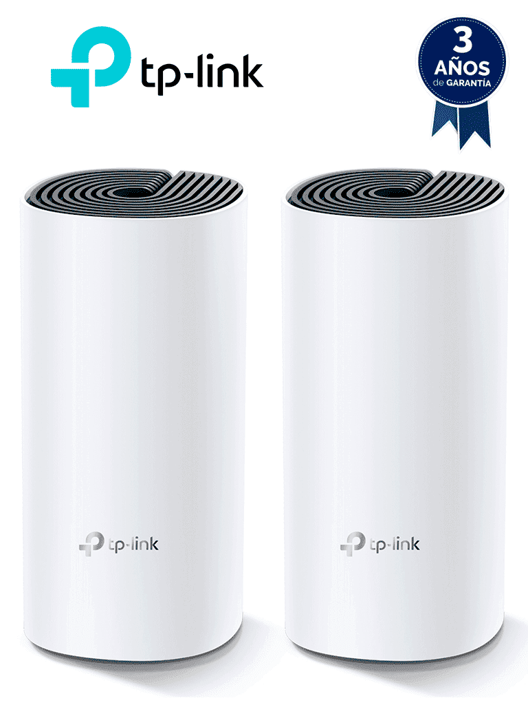 TP-LINK Deco M4(2-pack) -  Kit de 2 routers inalámbricos MESH para interior y hogar de doble banda Wi-Fi 5 AC1200 Mbps, con 2 puertos Gigabit WAN/LAN, 2 antenas internas y administración mediante la app Deco (iOS, Android). (2 piezas) - TP-LINK - Ruteadores / Firewalls / Balanceadores de carga - TPL4220011