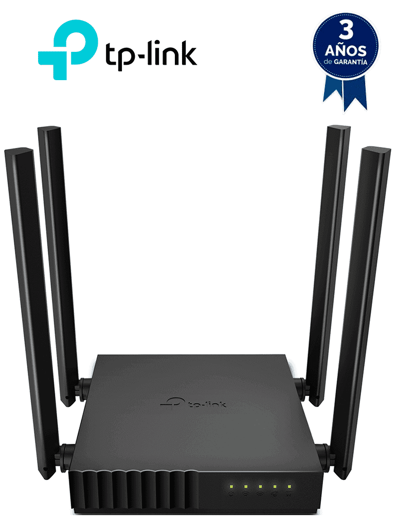 TP-LINK Archer C50 - Ruteador WiFi AC 1200Mbps con 1 puerto WAN RJ45 Fast Ethernet, 4 puertos LAN RJ45 Fast Ethernet, 4 antenas fijas y modos de funcionamiento como enrutador y punto de acceso. - TP-LINK - Ruteadores / Firewalls / Balanceadores de carga - TPL3660012