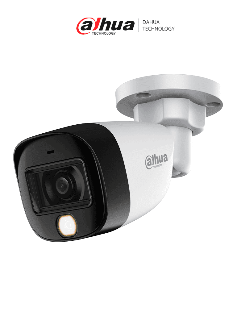 DAHUA HAC-HFW1801C-IL-A - Cámara bullet ofrece resolución 4K de 8 MP, iluminador dual para entornos oscuros, lente de 2.8 mm con ángulo de 106°, alcance IR de 20 m, WDR real de 120 dB, tecnología Super Adapt y micrófono integrado - DAHUA - Bullet - DHT0290101