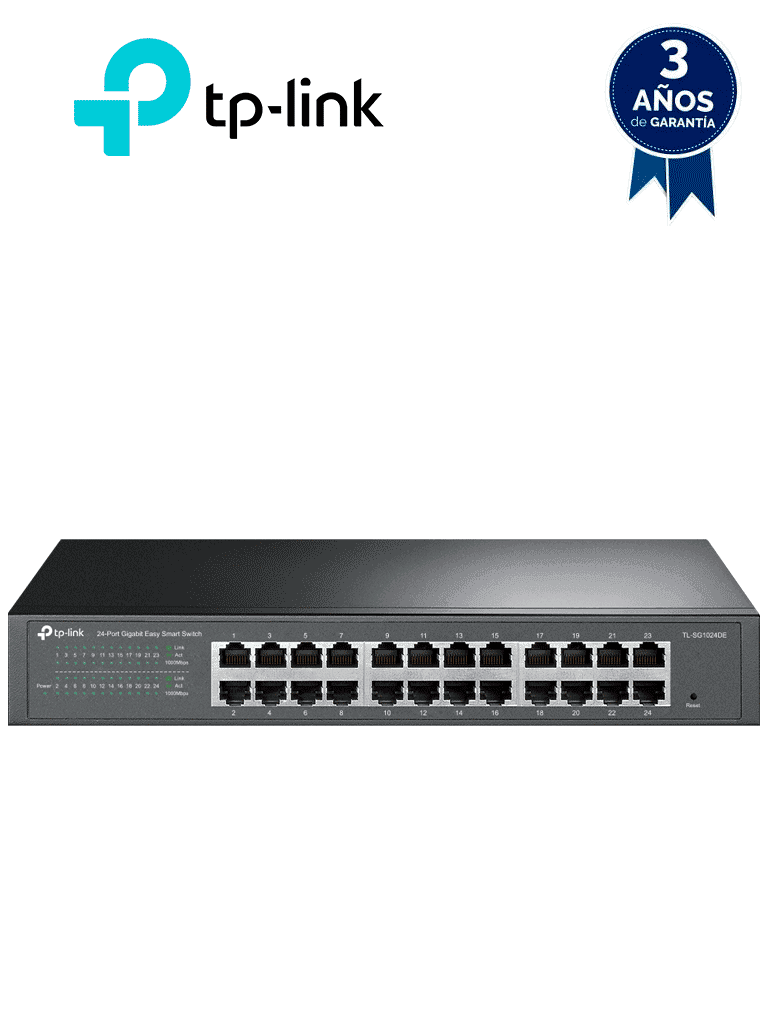 TP-LINK - TL-SG1024DE - Switch de 24 puertos Gigabit Easy Smart - TP-LINK - Switches - TPL3700042