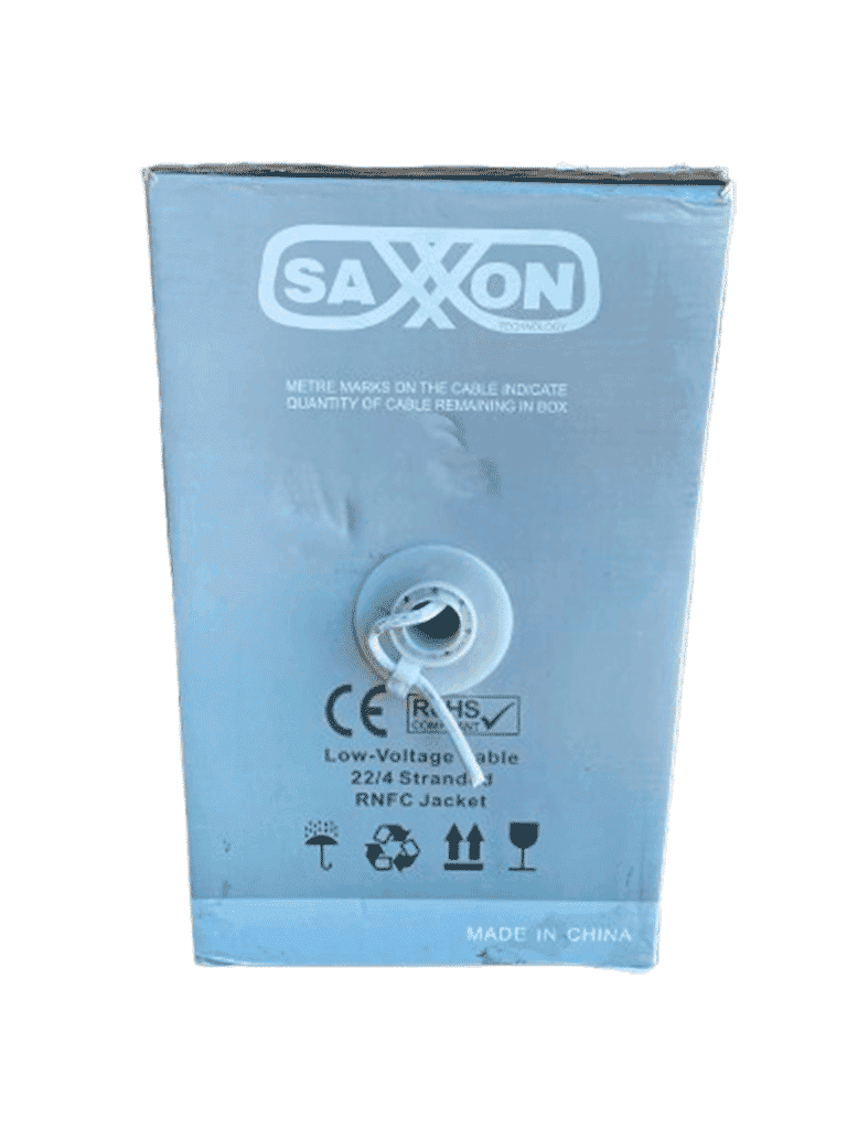 SAXXON OWAC6305JF - Bobina de Cable para Alarma de 6 Conductores/ CCA/ 305 Metros/ Uso Interior/ Material Retardante a la Flama/ Color Blanco/ Recomendado para Alarmas, Control de Acceso, Videoporteros y Audio/ - vista 3
