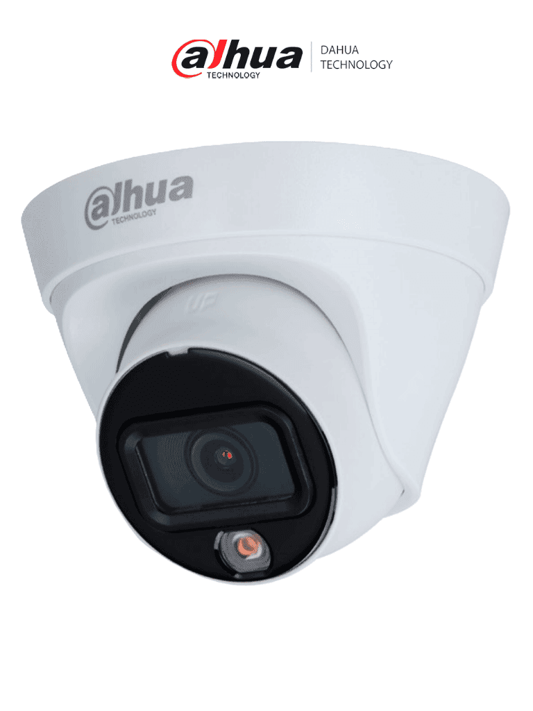 DAHUA DH-IPC-HDW1439T1-LED-S6 - Cámara IP Domo de 4 Megapíxeles/ Full Color/ H.265+/ Lente de 2.8mm/ 95 Grados de Apertura/ Detección de movimiento/15 Metros de Iluminación con Luz Visible/ Inversión de imagen/WDR de 120 dB/ - DAHUA - Domo - DHT0030192