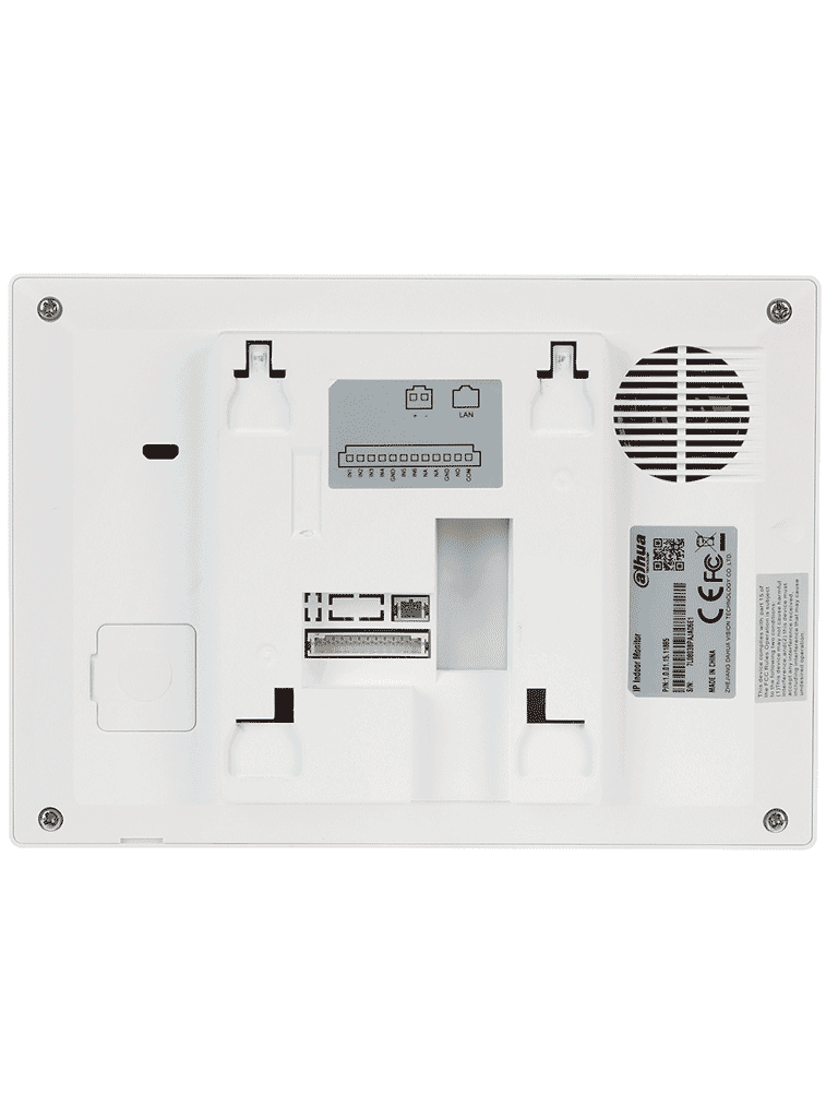 DAHUA VTH2621GW-P - Monitor IP Touch de 7 Pulgadas/ Serie Lite/ Blanco/ Poe Estandar/ 6&1 E&S de Alarmas/ Uso Interior/ Modo No Molestar/ H.265/ Soporta Hasta 4 Frentes de Calle y 4 Monitores Adicionales/ - vista 3