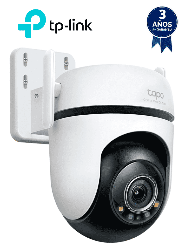 TP-LINK - Tapo C520WS - Cámara Wi-Fi, PT 360º de seguridad para exteriores, 4MP (2560 x 1440 px), audio bidireccional, Detección de movimiento,  Detección de personas, de mascotas, y vehículos, Detección de cruce de línea, Compatible con Alexa y Google - TP-LINK - WiFi - TPL0150011