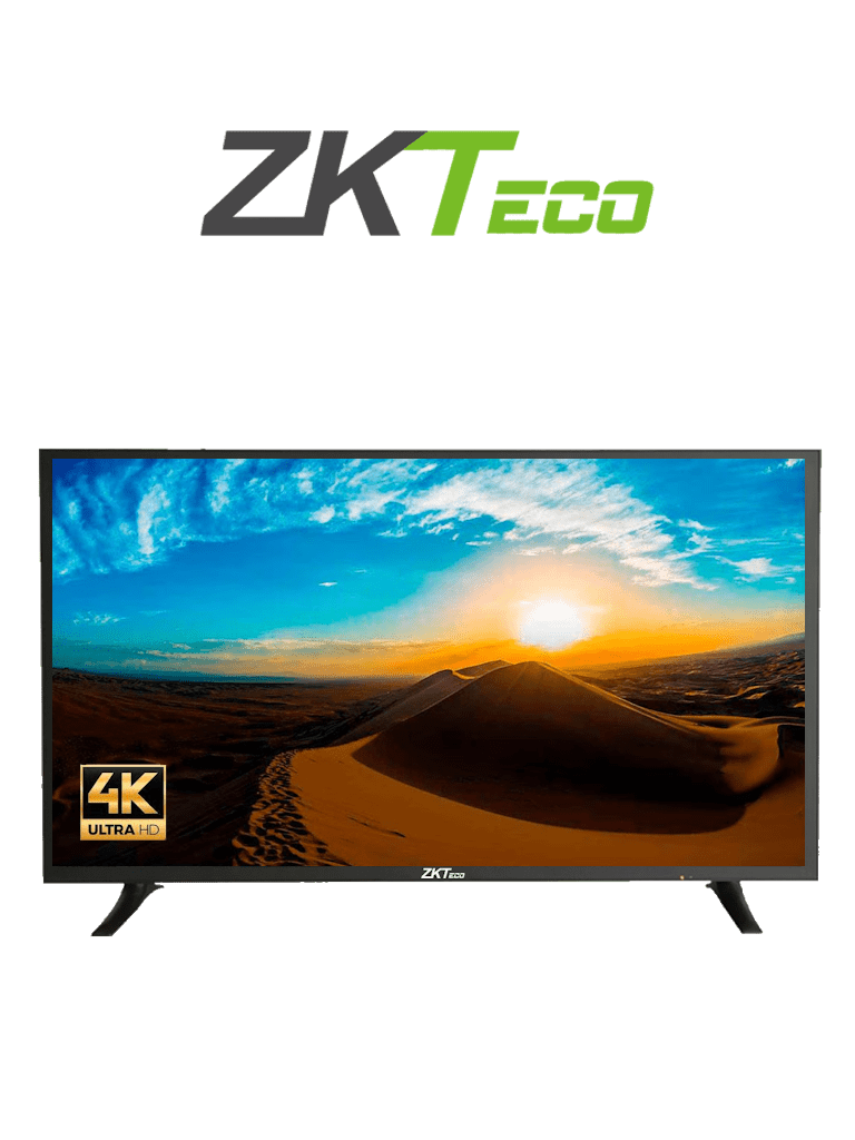 ZKTECO ZD434K-Monitor LED UHD Profesional de 43 pulgadas / Resolución 3840 x 2160 / 2 Entradas de video HDMI y 1 VGA / Altavoces Incorporados / Ángulo de Visión Horizontal 170° /  Soporte VESA / Operación 24/7 /  Incluye Cable HDMI - ZKTECO - Monitores - ZKT0520004