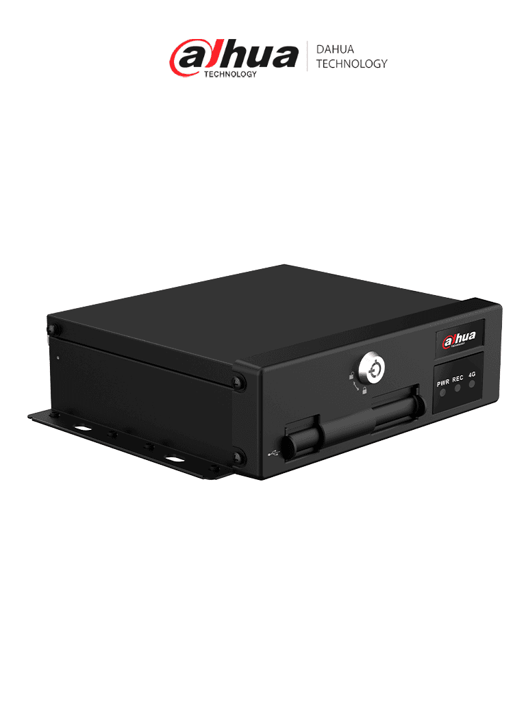 DAHUA DHI-MXVR1004-GFI - DVR Móvil 4 Canales con Inteligencia Artificial 1080p, 4G, H.265, soporta 2 Tarjetas SD, DSM/ADAS/BSD, Comunicación 3G/4G. No incluye WiFi. - DAHUA - DVRs y NVRs móviles - DHT0390025