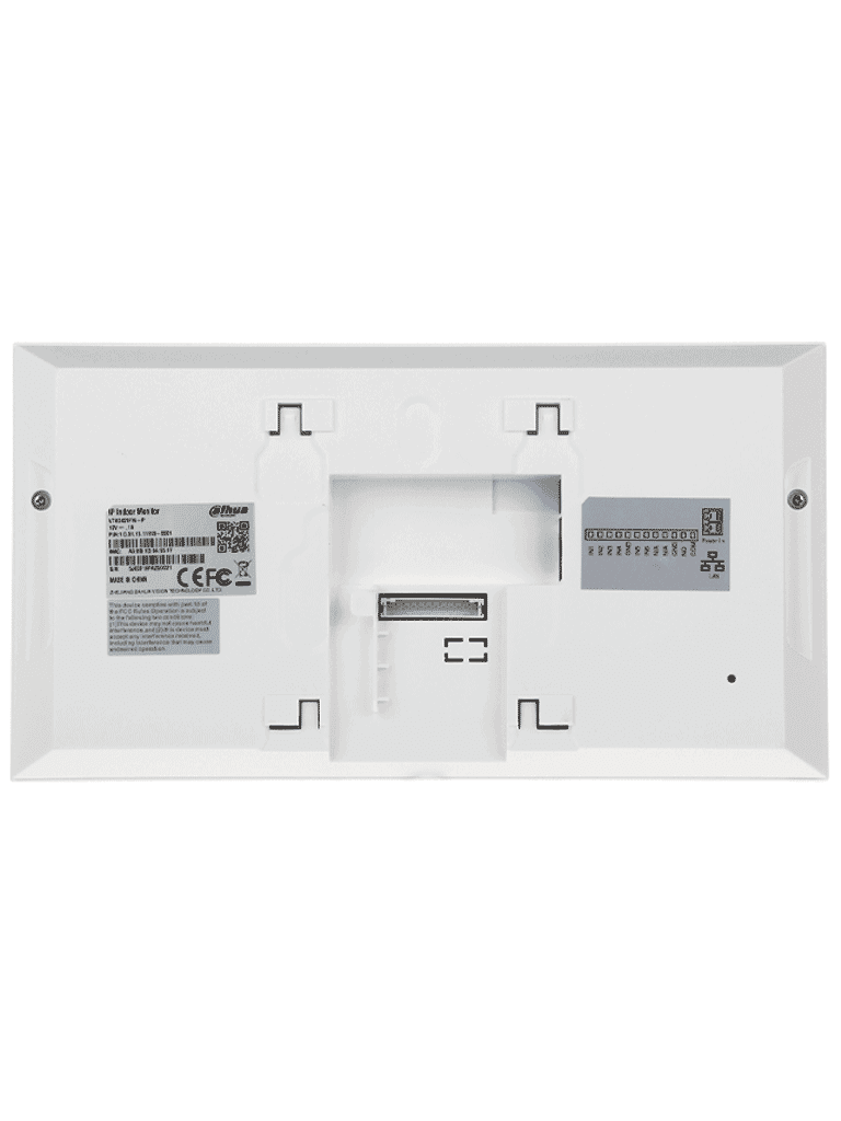 DAHUA KTP01L(S) - Kit de Videoportero IP con Frente de Calle Metálico Antivandálico  y cámara de 2MP. Incluye monitor táctil de 7", ranura SD, control de puerta, E/S de alarmas, y switch PoE de 6 puertos, 36W. Ideal para seguridad avanzada/ - vista 3