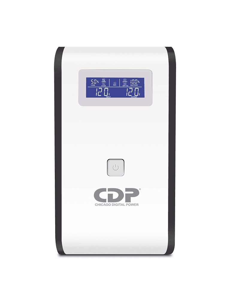 CDP R-Smart1010 - UPS Interactivo / 1000VA / 500W / Pantalla LCD / 10 Terminales de salida / 5 Salidas con respaldo y regulación AVR / 5 Salidas con supresión de picos / 2 Terminales de salida programables - vista 2