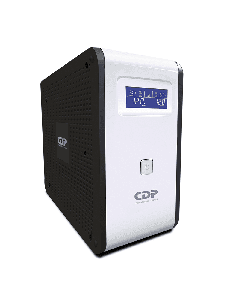 CDP R-Smart1010 - UPS Interactivo / 1000VA / 500W / Pantalla LCD / 10 Terminales de salida / 5 Salidas con respaldo y regulación AVR / 5 Salidas con supresión de picos / 2 Terminales de salida programables - vista 3