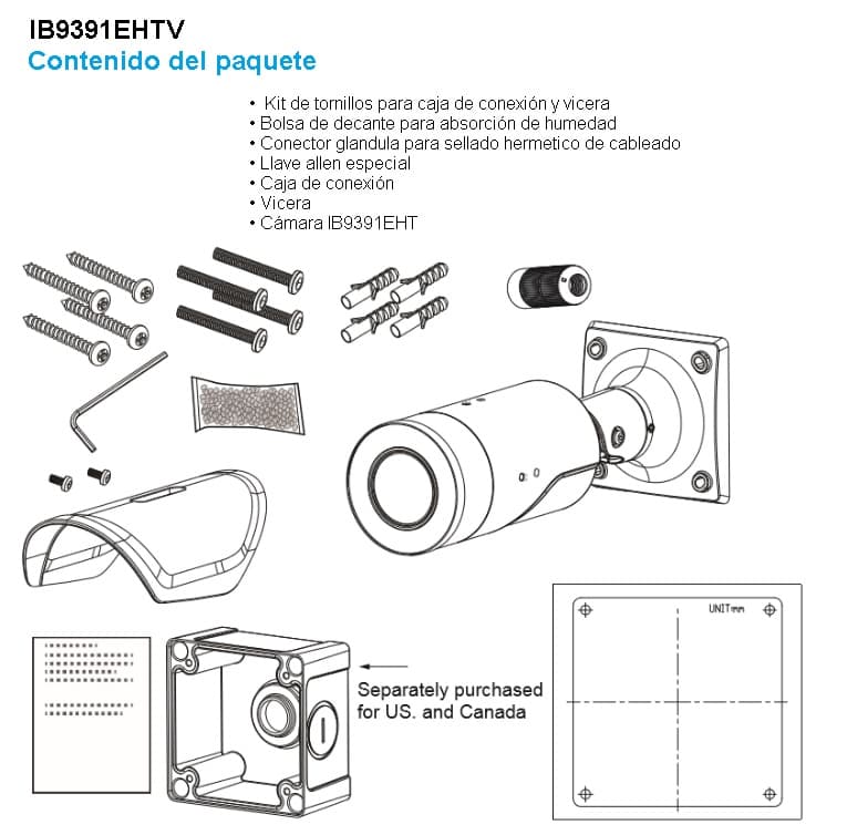 VIVOTEK IB9391-EHT - Cámara IP Bullet Exterior 8 Megapixeles/ 4K / Lente Varifocal 3.9-10mm / Smart IR II 50m / WDR Pro / Smart VCA Incluido / Smart Stream III/ Visión SNV / Ciberseguridad Trend Micro / Smart Motion / Protección IP67, IK10, Nema4X / ONVIF - vista 2