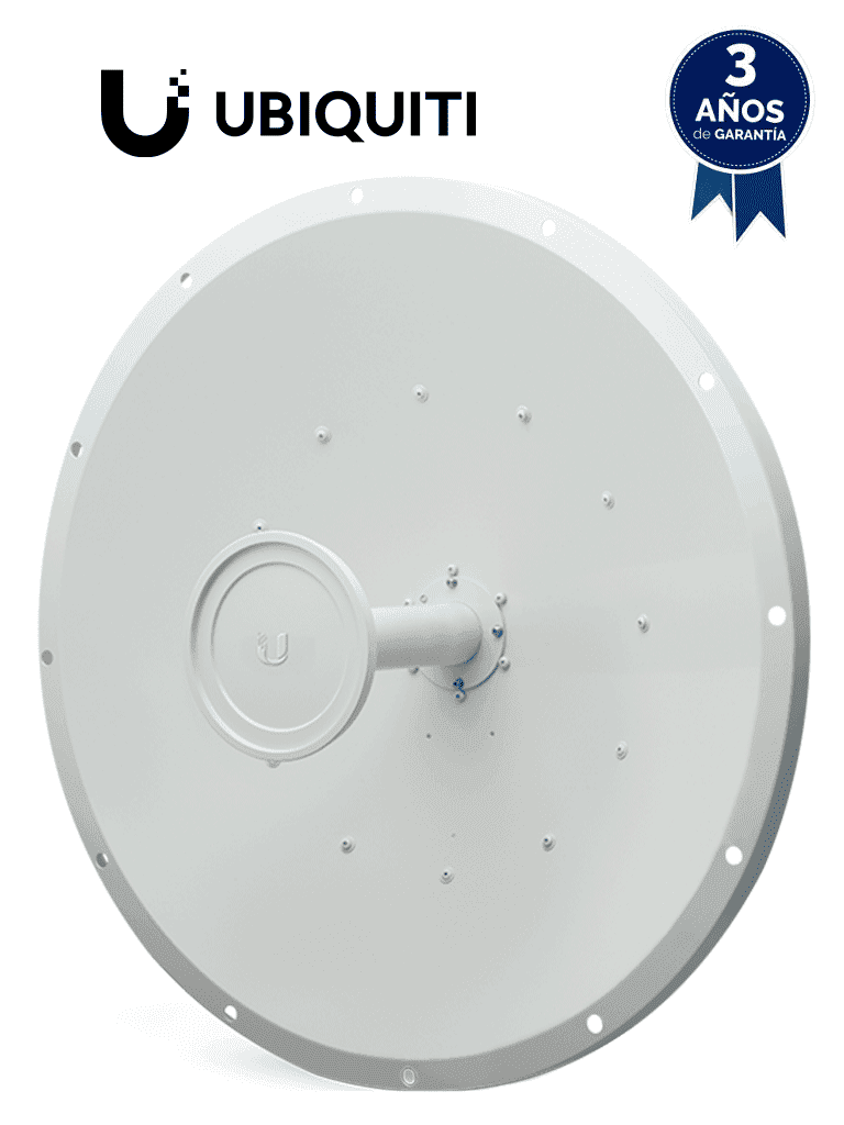 UBIQUITI ROCKETDISH RD-5G34 -Antena direccional conectorizada para radio, 5.8GHz, ganancia de 34 dBi, con tecnología MIMO. - UISP - Direccionales - UBI008004
