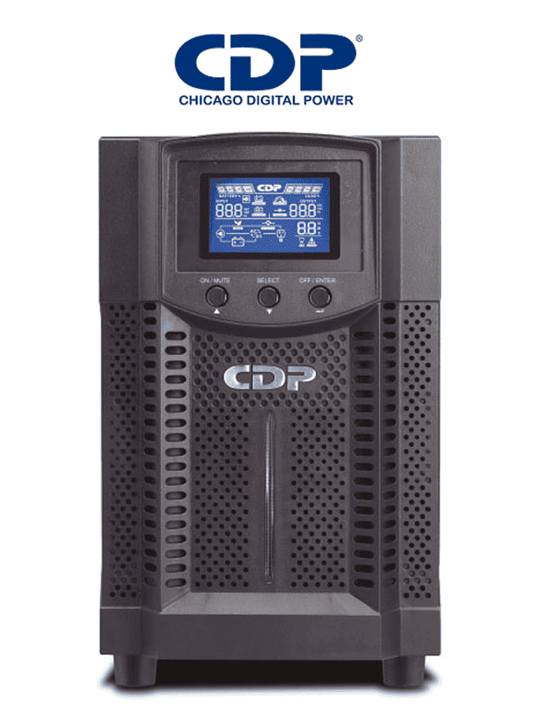 CDP UPO11-2 - UPS ONLINE de 2000VA / 1800W / 4 Terminales de salida / Baterias 12V a 9AH X 4 / Respaldo de 5min en carga completa - CHICAGO DIGITAL POWER  - Reguladores y UPS - CDP433045