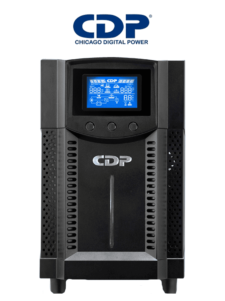 CDP UPO11-1 AX- UPS Online de 1000VA/ 1000W / 6 Terminales de salida / 2 son programables / Pantalla LCD / Entrada para banco de baterías / Respaldo 5min a carga completa - CHICAGO DIGITAL POWER  - Reguladores y UPS - CDP433044