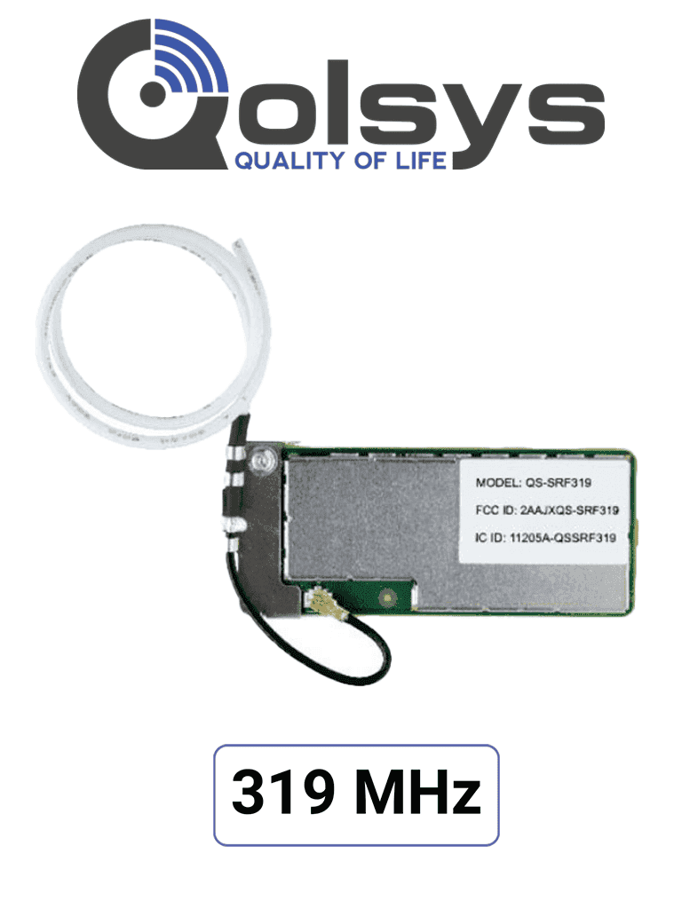 Qolsys IQCard 319 MHz -  Permite retomar instalaciones que utilizan sensores en 319MHz y actualizar el sistema con los nuevos paneles IQ panel de 4ta generación - QOLSYS - Módulos - QLS1200002
