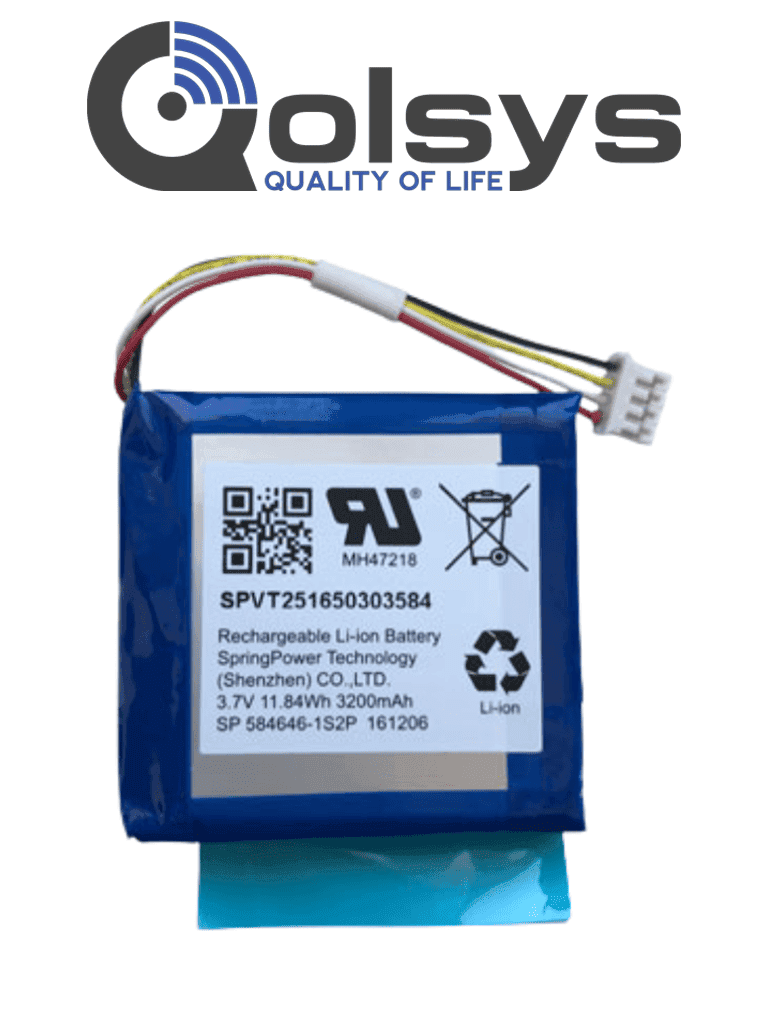 QOLSYS IQ PANEL 2 BATTERY - Batería de repuesto para panel Qolsys IQPanel2 / IQPanel2+ - QOLSYS - Baterías de equipos DSC - QLS2570001