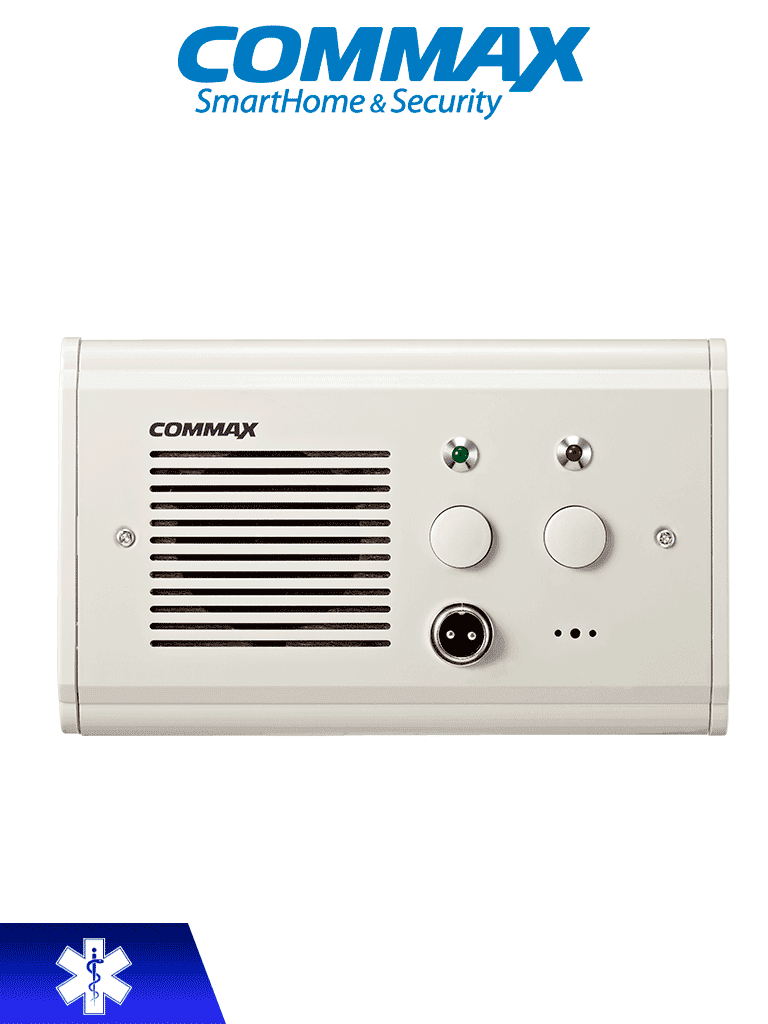 COMMAX JNS4CS - Subestación de cama para sistema de llamado de enfermería / Comunicación por voz con la unidad  JNS70MN / Soporta botón pulsador CC200 y botones de emergencia - COMMAX  - Sistemas de Enfermería - 29089