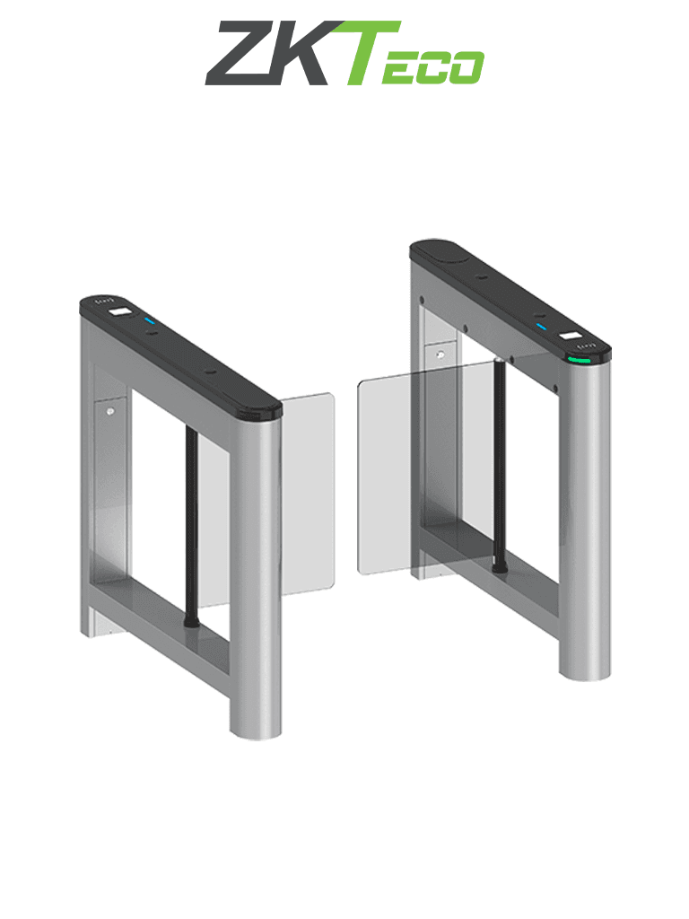 ZKTECO SATURNS1000 - Barrera Peatonal Tipo Swing Bidireccional / Equipada con un motor DC brushless / Hasta 3 millones de ciclos / Acero SPCC laminado en frío / Vidrio templado 2.5D - ZKTECO - Swing Barriers - ZKT0920045