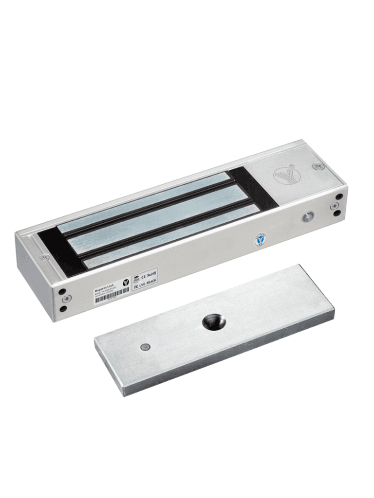 YLI YM750NTLED - Cerradura Magnética 750 kg o 1500 Lb de Fuerza de Sujeción / Indicador Led / Uso Interior / Retardo de tiempo / Voltaje Dual 12v/24 VDC / Compatible con Soporte MBK750ZL - vista 5