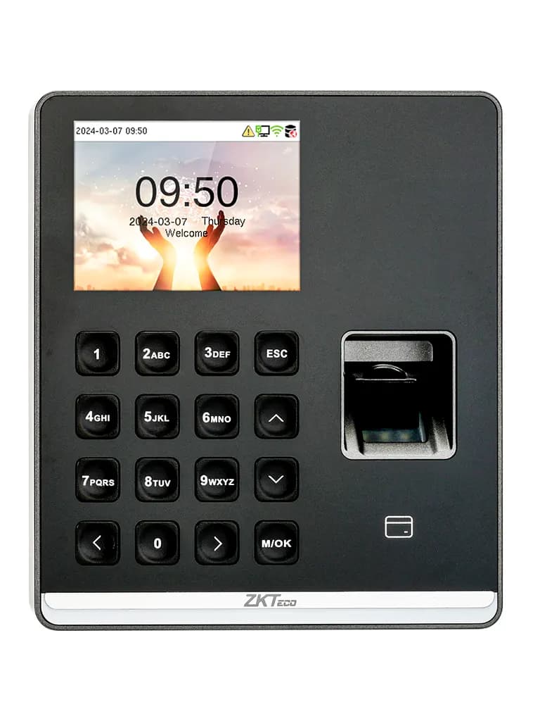 ZKTECO SenseFP M1 - Control de Asistencia con Huella Digital BioID+ (500), Tarjeta de Proximidad 125 kHz (500), Contraseña (500), 100,000 Eventos y Conexión Wi-Fi (Compatible con ZKBio Zlink) - vista 3