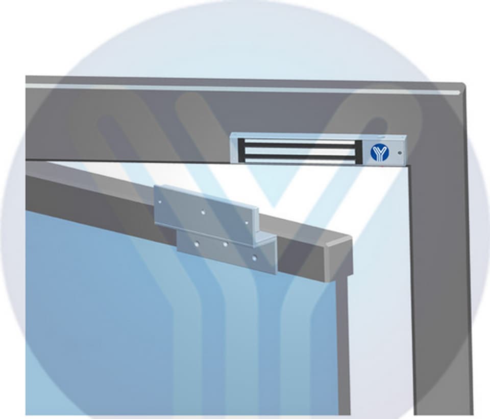 YLI MBK500NZLW - Soporte de fijación en Z y L compatible con cerradura magnética YM500NW para exterior con clave YLE0850003 - vista 4