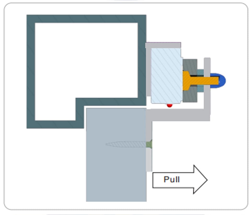 YLI MBK500NZLW - Soporte de fijación en Z y L compatible con cerradura magnética YM500NW para exterior con clave YLE0850003 - vista 5
