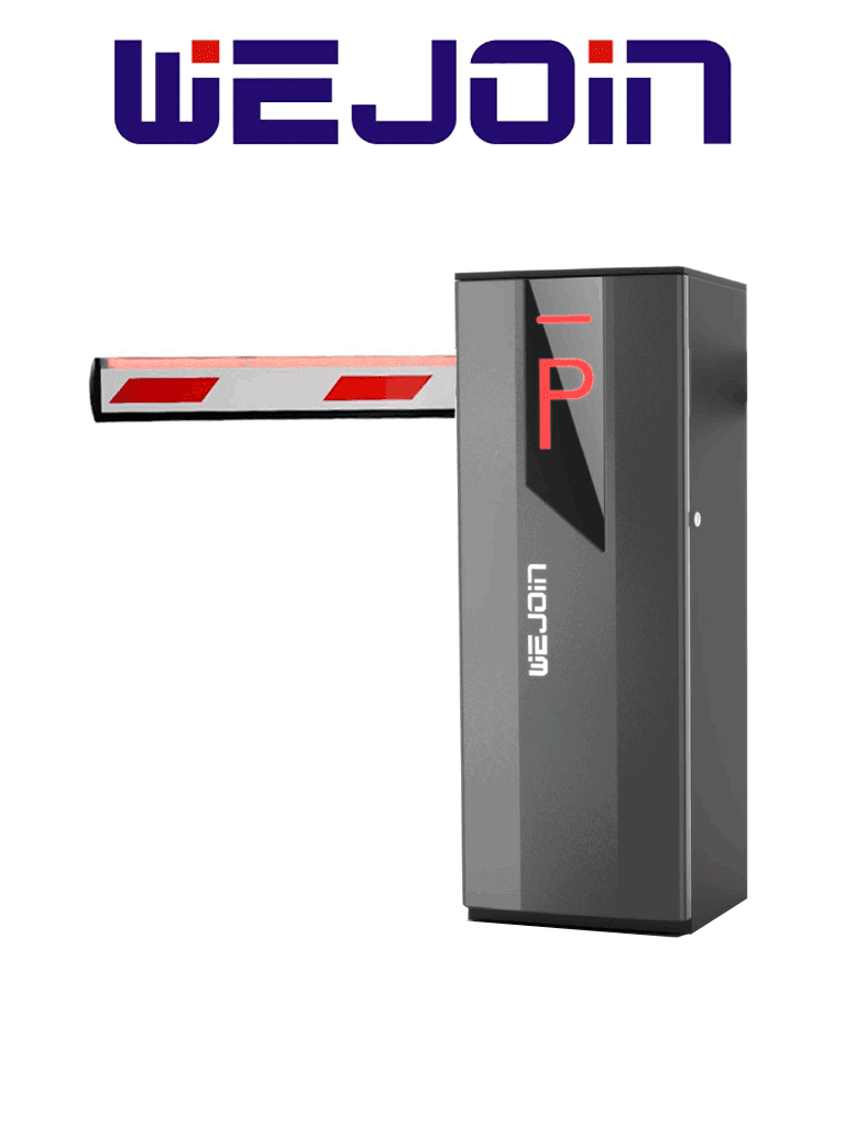 WEJOIN WJNSBG101HR34LED - Barrera Vehicular Derecha, Brazo de 4 Metros con Led, Velocidad 3 Segundo, Motor de Alto Flujo Sin Resortes, 6 Millones de Ciclos, Fácil Cambio de Dirección - WEJOIN - Barreras Vehiculares - WJN0960054