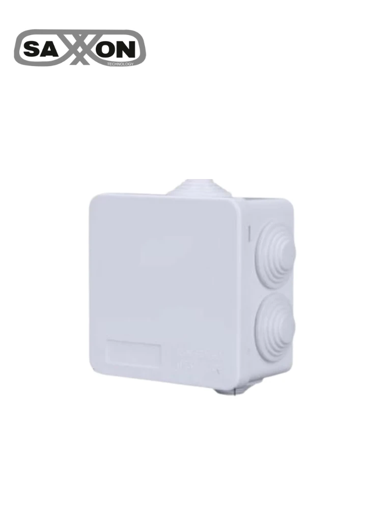 SAXXON PB085 - Caja de conexiones con 7 entradas / PVC libre de halógenos / Compatible con cámaras Bullet / Domo / Dimensiones 85 x 85 x 50 mm (Ancho x Alto x Fondo) / IP55 - SAXXON ACCESORIOS - Soporte y Montaje - TCA0430002