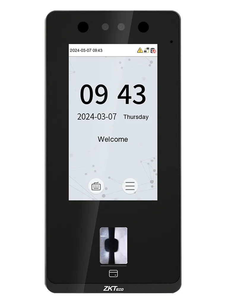 ZKTECO SenseFace 4A - Control de acceso y asistencia para 6,000 rostros / 8,000 huellas / 8,000 tarjetas ID 125kHz / TCP/IP / IP65 / 1 Relevador / Compatible con Software Gratuito ZKBio Zlink - vista 3