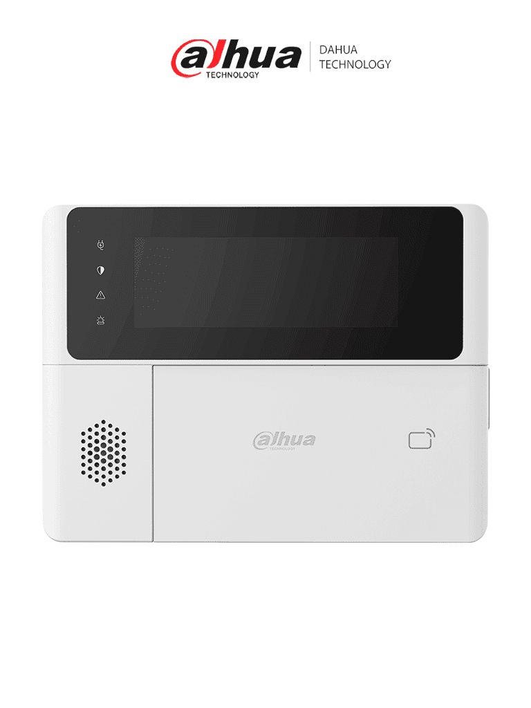 DAHUA DHI-ARK30C-RW2 - Teclado inalámbrico para interior, Botones físicos, Armado y desarmado a través de PIN o tarjeta IC/desfire, Alarmas: médica, fuego y emergencia, App DMSS, Frecuencia 433 MHz, Tecnología: AirShield, Compatible únicamente con HUB 2.0 - DAHUA - Teclados - DHT2590003