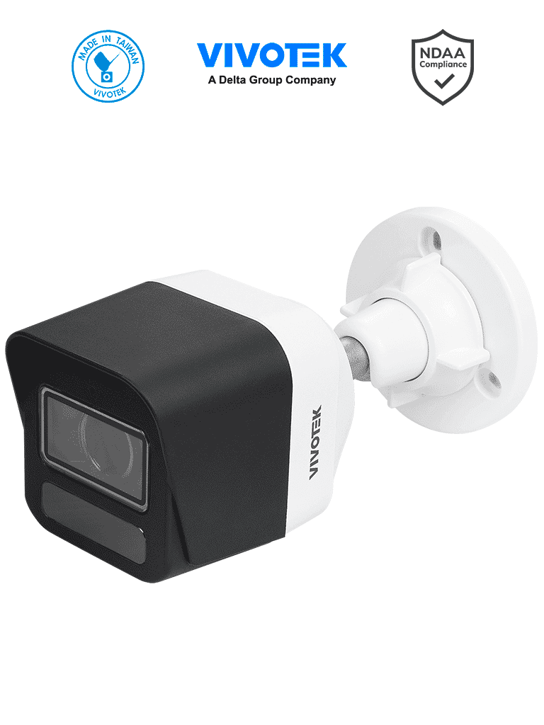 VIVOTEK IB9380-HTV-V2 - Cámara IP bullet exterior 5 MP, lente varifocal 2.7-13.5mm, Smart IR 30m, WDR Pro, IA Smart Search, Microfono integrado, Ciberseguridad Trend Micro IP66, IK10, NDAA, ONVIF - VIVOTEK  - Bullet - VIV0030024