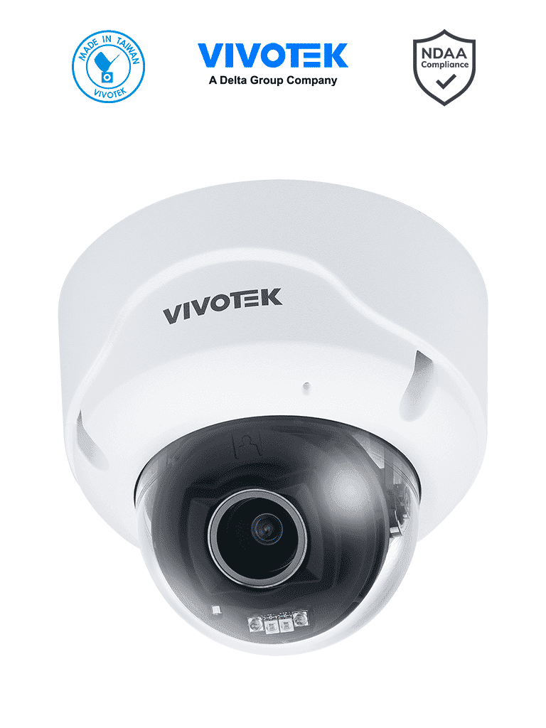 VIVOTEK FD9389-EHTV-V3 - Cámara IP domo exterior 5 MP, IR 40mts, Real Sight Engine IA, WDR Pro, Micrófono Integrado, Lente varifocal 2.8-12mm, Protección IP66, IK10, NEMA 4X, Ciberseguridad Trend Micro, IA Deep Search, IA Smart VCA, NDAA - VIVOTEK  - Domo - VIV0040043