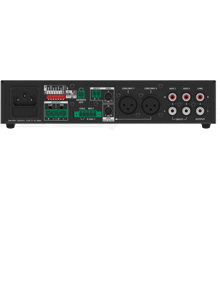 BOSCH M_U1201MUS - Amplificador Mixer 120W / 1 Canal / DYNACORD - vista 2