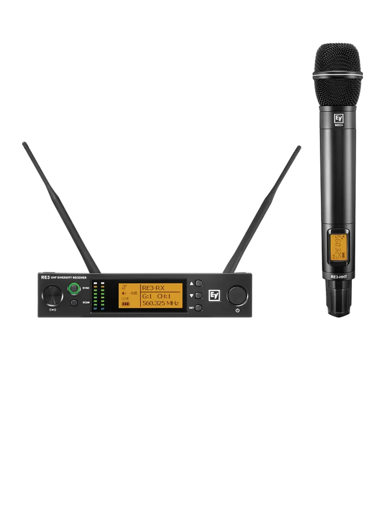 ElectroVoice M_RE3ND866M - Set de Micrófono Inalámbrico RE3 / Unidad de Mano Supercardioide ND86 / 653-663 MHz - BOSCH - Micrófonos - RBM1400025