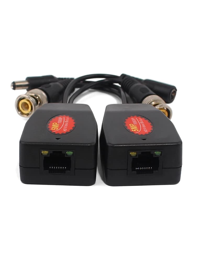 SAXXON VB-04 - Par de transceptores 4K para video y energía, con entradas RJ45, 4K hasta 150m con CVI, 4MP y 2MP hasta 250m - vista 2