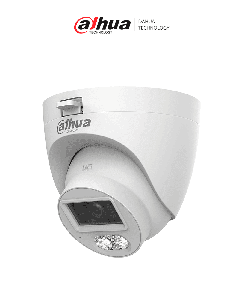 DAHUA DH-HAC-HDW1500CLQN-IL-A-S3-DIP -Camara Domo de 5 MP /Iluminación Dual Inteligente+FullColor/ Lente de 2.8 mm/ 106 Grados de Apertura/ 30 Metros de IR y Luz Visible/Micrófono Integrado/ IP67/ Soporta: CVI/CVBS/AHD/TVI/ - DAHUA - Domo - DHT0300086
