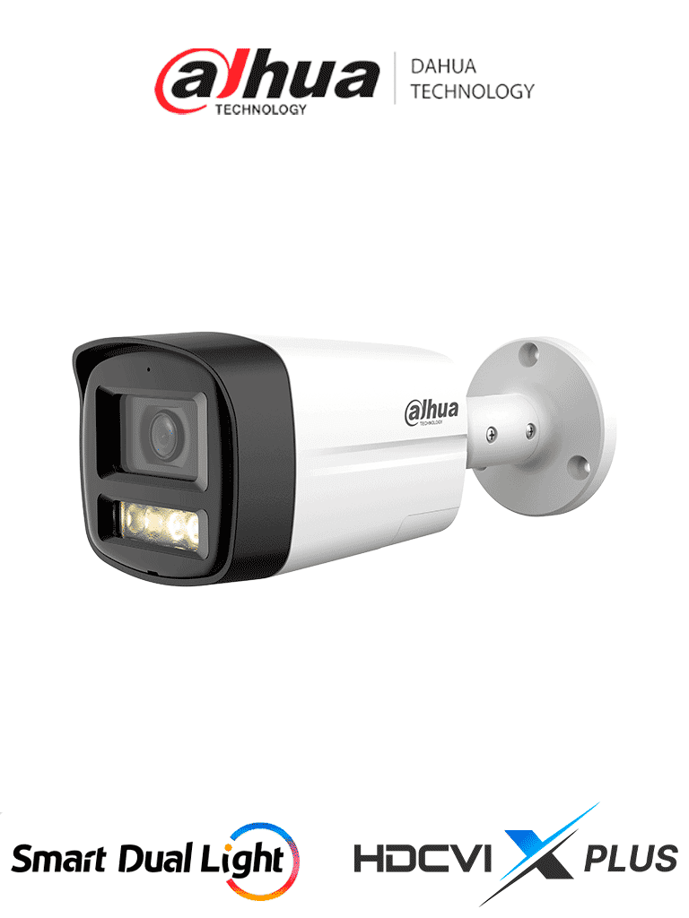 DAHUA HAC-HFW1200TLM-IL-T- Cámara Bullet de 2 MP/ HDCVI X PLUS/ Lente de 2.8 mm Apertura de Hasta 111°/ Audio Bidireccional/ Iluminador Dual Inteligente Hasta 40m/ Metal + Plastico/ - DAHUA - Bullet - DHT0290108