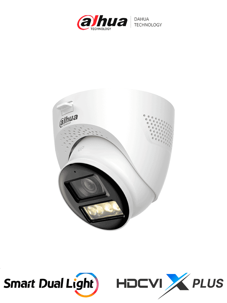 DAHUA DH-HAC-HDW1200TQ-IL-T- Cámara Domo de 2 Megapíxeles 1080P/ HDCVI X Plus/ Iluminador Dual Inteligente/ Audio Bidireccional/ Apertura de Hasta 111°/ Iluminación de Hasta 40m/ Fabricada en Metal + Plastico - DAHUA - Domo - DHT0300083