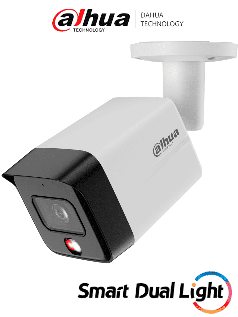 DAHUA DH-IPC-HFW1639TC-A-IL - Cámara IP Bullet de 6 Megapixeles/Iluminador Dual Inteligente/ WizSense/ Lente de 2.8mm/ 95 Grados de Apertura/ IR de 30 Metros/ SMD / Micrófono Integrado/ WDR Real de 120 dB/ IP67/ PoE/ - DAHUA - Bullet - DHT0030176