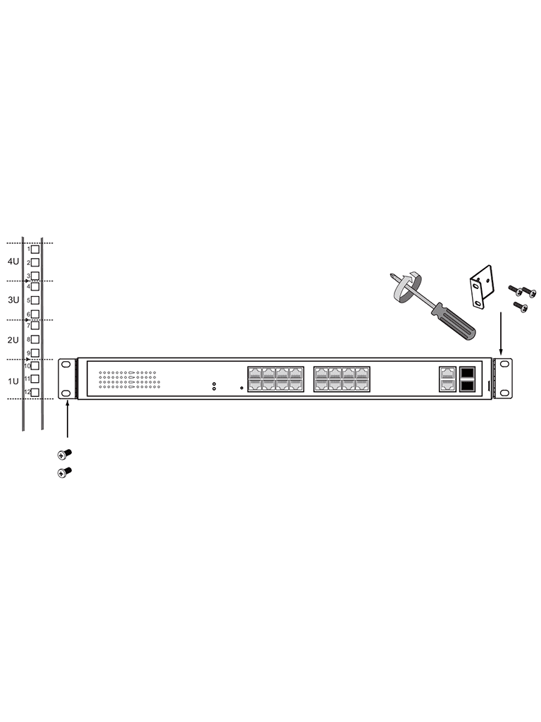 VIVOTEK AW-GEL-205A-260 - Switch PoE 20 puertos Administrable Lite, 16 puertos GE 30W PoE, 4 puertos GE 90W PoE, 2 puertos GE UTP, 2 puertos GE SFP lite, 40 Gbps, 260W totales, PoE Extendido 250 Mts, NDAA - vista 4