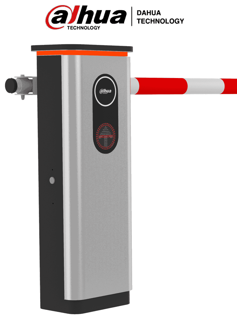 DAHUA DHI-IPMECD-2067KIT - Barrera Vehicular Abatible con LED/ Compatible con Brazo Cilíndrico de 4 Metros / 6 millones de ciclos / Control remoto hasta 50m / Sin resorte / 2000 RPM / Motor CC sin escobillas /INCLUYE BRAZO IPMECD-0267-M40/ - DAHUA - Barreras Vehiculares - DHT0960035