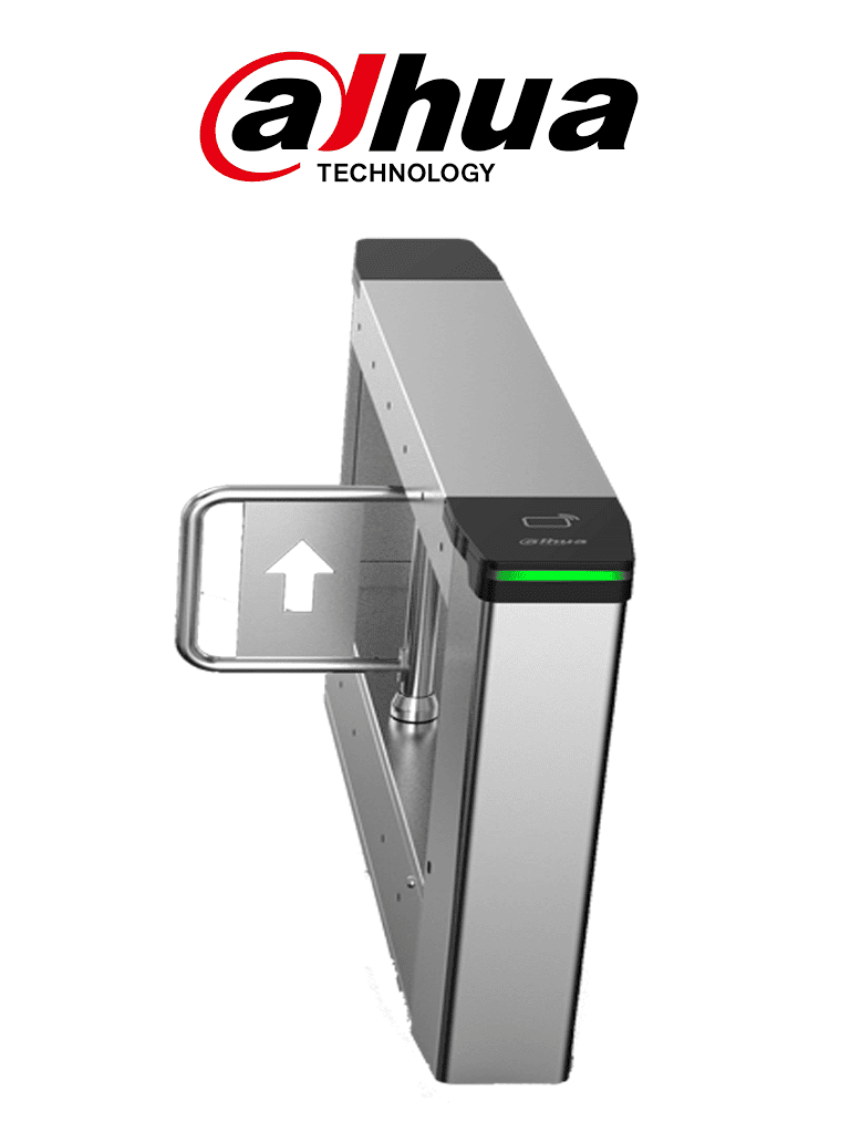 DAHUA DHI-ASGB611K-R - Swing Barrier (Barrera Medio Cuerpo) Derecha/ Servo Motor/ 12 Pares IR/ 20-60 Personas por Minuto/Apertura ajustabel 0.5s-1.6s/ Carril de 600mm/Exterior Protegido-Interior/ Compatible con DHI-ASGB610K-L y DHI-ASGB621K-D - DAHUA - Swing Barriers - DHT0930005