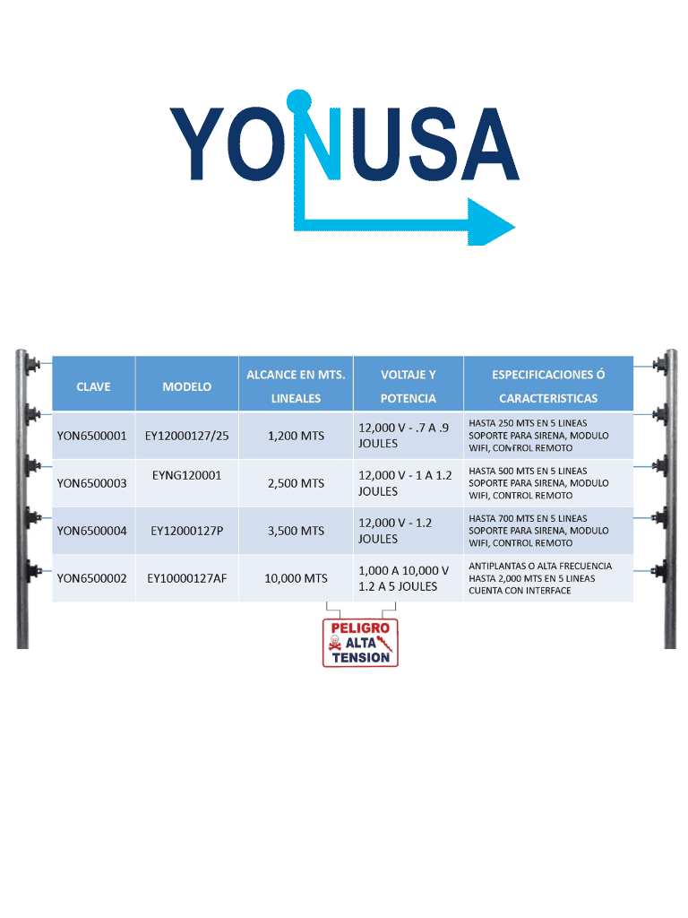 YONUSA EYNG12001WIFI - Paquete de ENERGIZADOR de nueva generacion 12 500V / Modulo  WiFi para control desde SMARTPHONE / Hasta 2 500  Mts lineales - vista 4