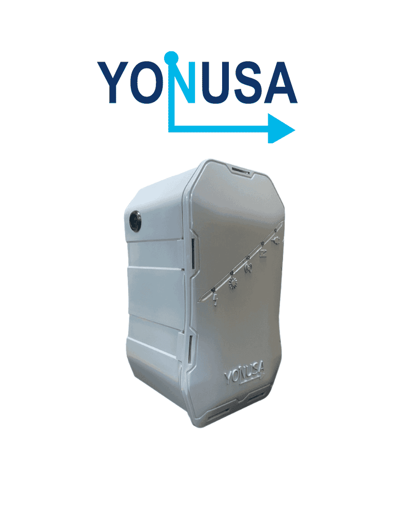 YONUSA HS - Energizador de nueva generación para solución de cerco eléctrico. Cubre 500 metros lineales o 100 metros en 5 lineas. Incluye control remoto (encendido/apagado) - vista 2