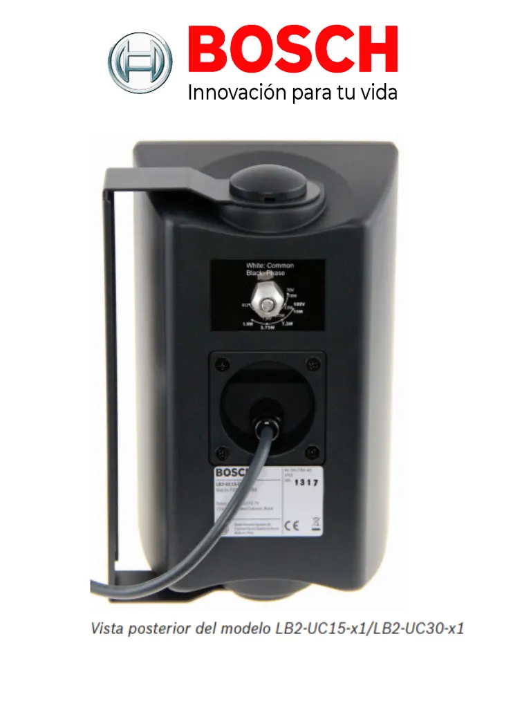 BOSCH M_KITU604UC15B - Kit de Audio / Amplificador Mixer 60W / 4 Bocinas 15W Negras - vista 3