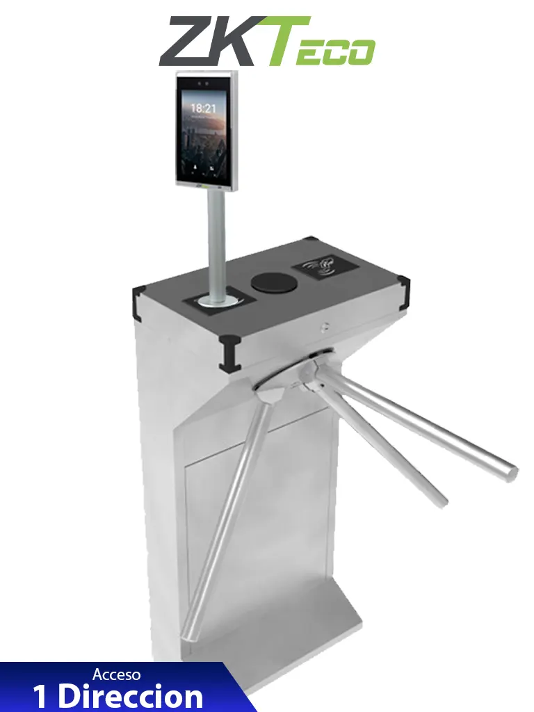 ZKTECO - Kit de torniquete TS1000D con control de acceso FaceDepot7BL - ZKTECO - Torniquetes - ZTA0930003