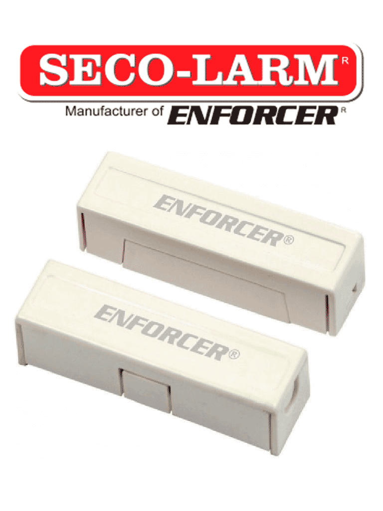 Seco-Larm 10PKW  -Paquete de 10 Contactos magneticos SM433TQ/W  BLANCOS de sobreponer 1-1/4" (31mm) Gap Compatible paneles DSC / RISCO / BOSCH - vista 2