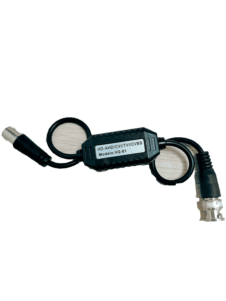 SAXXON VG-01 - Aislador pasivo de tierra por BNC en HD, elimina ruido e interferencia por lazos de tierra, soporta señales de video HDCVI/TVI/AHD - SAXXON - Transceptores - SXN0410013