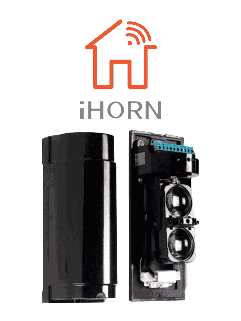 IHORN ABT60- Detector por doble haz de luz (fotocelda) / Distancia hasta 60  Mts / Velocidad de respuesta 50mS / 12 VDC compatible con paneles IHORN / RISCO / DSC / BOSCH - HORN - Sensores de Alarma - LGH109008