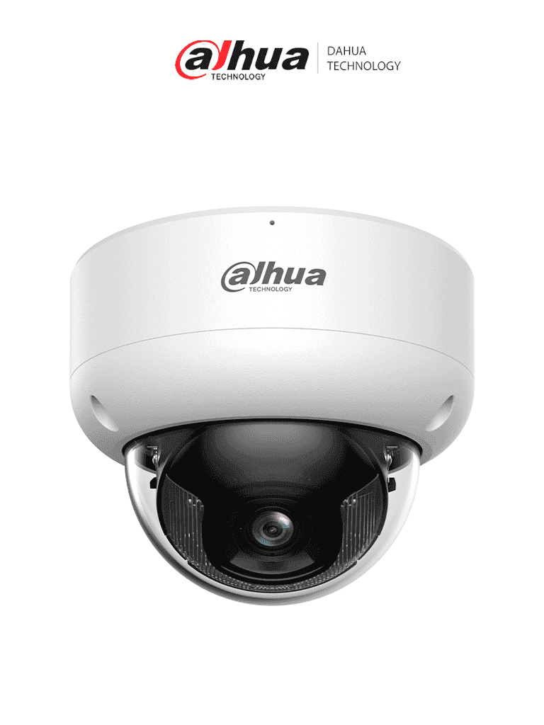 DAHUA DH-IPC-HDBW3249EP-AS-IL-0280B Cámara IP Domo Antivandálica de2MP/WizSense / Xinghan/SMD 4.0/IA SSA/ Iluminador dual inteligente/ AcuPick/ 2.8mm/ 100°/IR, luz cálida 40m/Micrófono incorporado/IP67/IK10/ E&S de Alarma y Audio/ Ranura MicroSD/ - DAHUA - Domo - DHT0040165
